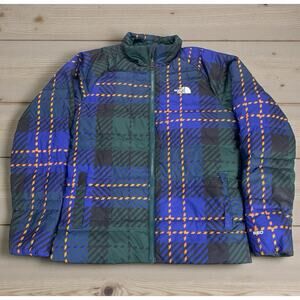 The North Face Teen Unisex XL 14/16 Roxborough 550 Down Puffer Plaid Jacket